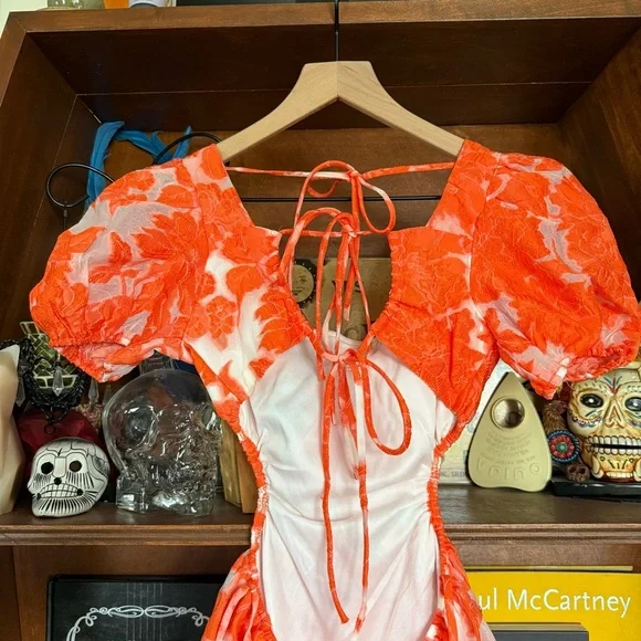 Sage & Paige - Aperol Mini Dress Orange - size xs - Picture 10 of 11